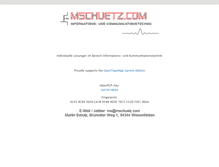 Tablet Screenshot of mschuetz.com